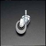 ESCO (エスコ)100mm/M10 キャスター(自在金具・ねじ付)EA986GF-100