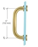 オイルはブロンズ6 "片面ソリッド真鍮3 / 4 "直径メタルで引きハンドル座金