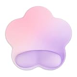 Newseego マウスパッド かわいい リストレスト マウスパッド手首 低反発リストレス 腕置きクッション 人間工学 滑り止め 水洗い 耐久性良い 疲労軽減 ゲーム 仕事用パソコンパッド ドーパミンカラー 星柄