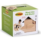 Edushape Wood-Like Soft Blocks, Wood, 30-Piece