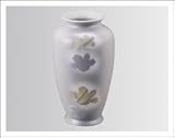 陶器 華九谷焼 紋箔銀彩 花立(花瓶) 8号