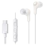 JVCケンウッド JVC HA-FR9UC-Wイヤホン 有線 マイク付き タイプC カナル型 USB Type-C 1.2m ホワイト HA-FR9UC