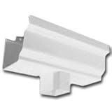 樋ドロップコンセント3 x 4inホワイト
