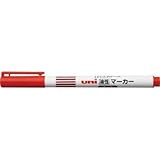 三菱鉛筆:uni 三菱鉛筆/ピースマーカー/細字丸芯/赤 A5E.15 型式:A5E.15