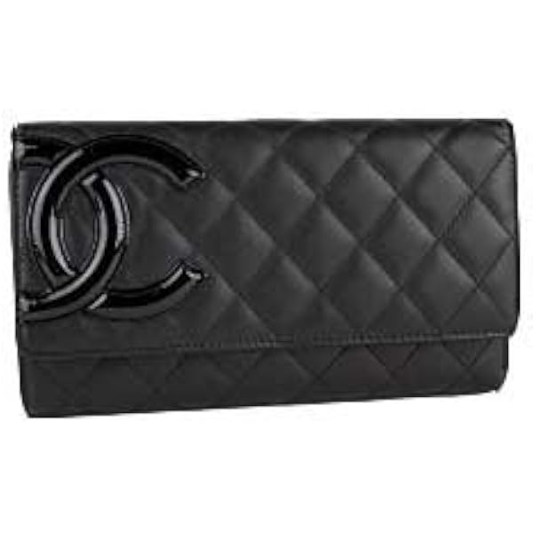 Amazon | (シャネル) CHANEL 長財布 A36544 ブラック×シルバー 二