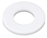 アドパック 【純国産品】 プラスチック（ポリカーボネート） 白色 平ワッシャー M8(8.5mm) x 外径18mm x 厚み1.6mm 【20枚入り】