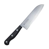下村企販 三徳包丁 165mm 【日本製】 本手研ぎ加工 鋭い切れ味 肉 野菜 果物 割込み包丁 万能包丁 家庭用 よく切れる 持ちやすい 越匠 燕三条 45933