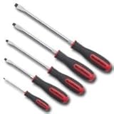 KD Hand Tools 80053 5 Piece Slotted Screwdriver Set