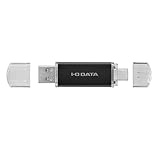 IODATA USBメモリー 64GB Type-A＆Type-C搭載 USB 3.2 Gen 1対応 スマホ 容量不足 PC データ共有 バックアップ 日本メーカー ブラック U3C-STD64G/KUE