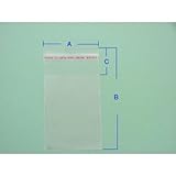 OPP袋　テープ付き　全長 140x170 mm100枚入り