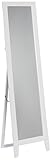 Kings Brand White Finish Wood Frame Floor Standing Mirror [並行輸入品]