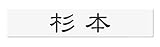 丸三タカギ 彫り込み済表札 アクリル APB2-W-1-1-杉本 【完成品】