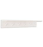WUFENG ウォールマウントコートラック 無垢材 つなぐ 棚 高さ4cmオプションの高さ11cm ( 色 : Pure white )