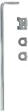 Stanley National s808 – 568 808568 Caneボルト、5 / 8 " x 18インチ、スチール、亜鉛メッキ