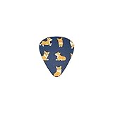 可愛いコーギー デザインギターピック guitar pick ティアドロップ型 エレキギター/アコースティックギター/クラシックギター/ベース等の練習に最適な12枚セット