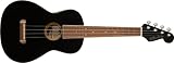 Fender フェンダー ウクレレ Avalon Tenor Ukulele, Walnut Fingerboard, Black テナー