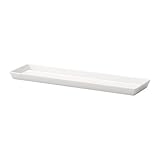 シンプルキャンドルディッシュ スクエア ホワイト 43×11 [並行輸入品]