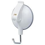 （まとめ） オート レバー式吸盤フック 大 耐荷重5kg QHC-08シロ 1個 【×15セット】