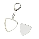 透明なギターピックケースコンパクトデザインパフォーマーとギタープレーヤーのための10容量スクラッチ抵抗力のあるピックボックス