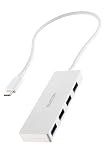エレコム USBハブ USB3.2(Gen1) 5Gbps USB-C接続 4ポート バスパワー 30cm ケーブル ホワイト U3HC-H041WH