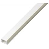 Yazawa 固定テープ付モール 1号 1m ピュアホワイト