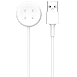 Google Pixel Watch 2対応 充電ケーブル 1m 磁気吸着 急速充電 Pixel Watch2 充電ケーブル Pixel Watch 2の充電用 持ち運び便利 (USB-A, ホワイト)