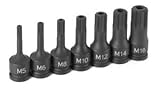 7pc 3/8"ドライブ　いじり止めトリプルスクエア（12角）ドライバーセット