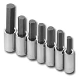 7 PC。1 / 2 " Dr。SAE六角ビットソケットセット