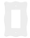 Brainerd 64604ナイロンSingle Decorator壁スイッチプレート/プレート/カバー、ホワイト