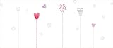 PETIT PRAIA Juliette Vinyl (155 x 53 cm, White/Pink/Lilac, Multi-Colour) by Petit Praia