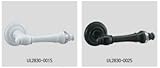 UNION ユニオン レバーハンドル UL2830-002S/マットブラックペイント オプション無し 錠前別途 内/外１セット