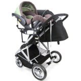 StrollAir Universal Car Seat Adapter High for My Duo Stroller, Black by StrollAir