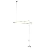 Kingston Brass CC65T8 Vintage Leg Tub Filler and Shower, Satin Nickel [並行輸入品]