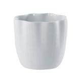 【6個入】花器(花瓶/フラワーベース) エフ フラワー φ10cm 穴無し ホワイト(白) 〔ガーデニング用品/園芸〕