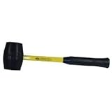 Nupla 13-120 Rubber Mallet Fiberglass Handle, 2 lb., Yellow [並行輸入品]