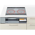 Panasonic 2口 IH クッキングヒーター+ラジエント 「スクエアデザインプレート」 キッチン用 商品