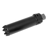 5KU 製 175mm SOCOM RCモンスターQDサイレンサーサプレッサー -14mm CCW反時計回りフラッシュハイダーブラック[AirsoftGangShopキーホルダー付]