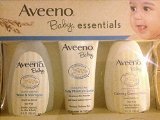 Aveeno Baby Essentials 8 Oz Set (Wash and Shampoo, Daily Moisture Lotion, Calming Comfort Bath) by A