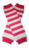 HOT PINK & WHITE THICK STRIPES Baby Sweet Leggings/Leggies/Leg Warmers - BubuBibi by BubuBibi [並行輸入品