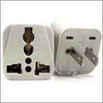 VCT VP-105 Universal Plug Adapter for USA Converts Plugs From Most Foreign Countries to 2 Pin Americ