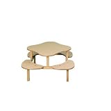 Wild Zoo Furniture Childs Play Table for 1-4 Kids, Ages 2 to 5, Maple/Tan [並行輸入品]