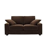 ソファー 2人掛け【LeJOY ワイドタイプ】 モカブラウン 脚：ダークブラウン 【リジョイ】：20色から選べる！カバーリングソファ 生活用品 インテリア 雑貨 インテリア 家具 ソファ 二人掛けソファ 布地 ファブリック soz1-401