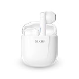 SLuB 完全ワイヤレスイヤホン Bluetooth 5.2 イヤホン ブルートゥース イヤホン 軽量 小型 ノイズキャンセリング Hi-Fi音質 自動ペアリング マイク内蔵 片耳/両耳対応 フィット感 タッチ操作 ハンズフリー通話 充電ケース付き iPhone&Android対応（ホワイト）