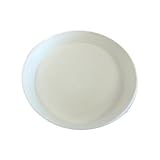 明和 セラアート受皿　植木鉢皿（プラスチック樹脂製) 白 Sサイズ