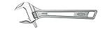 エビ ハイブリッドモンキレンチ 300mm UM46