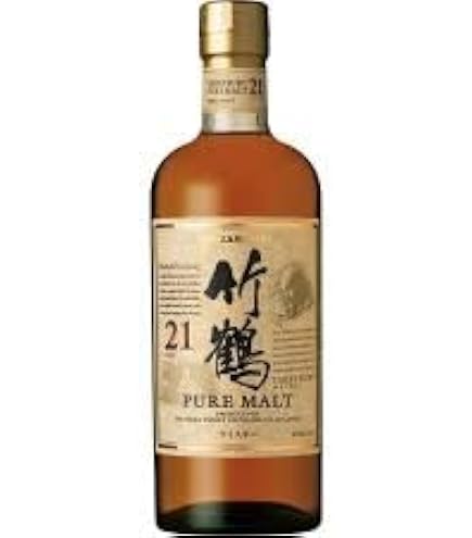 Amazon.co.jp: 【ニッカ】竹鶴 21年 ピュアモルトスリムボトル 43度 