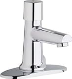 シカゴ洗面3501 – 4e2805ab Single Supply Hot / Cold Water Basin蛇口with S、 9.25x3.25x11.25" 3501-4E2805ABCP 