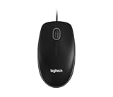 Logitech B100 光学USBマウス - スクロールホイール - 3ボタン - 対称 (認定リファービッシュ)