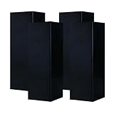 ZERONOWA コーナーガード 黒 角柱用 クッション テープ付き 傷防止 駐車場 ガレージ 保護 (4)