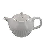 テーブルウェアイースト ポット しのぎストライプ 400cc ホワイト ic-029-01